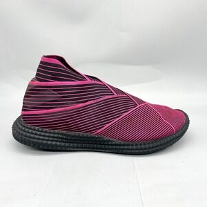 Adidas Mens 7.5 Nemeziz 19.1 TR Pink Black Striped Sock Sneakers Shoes F34729